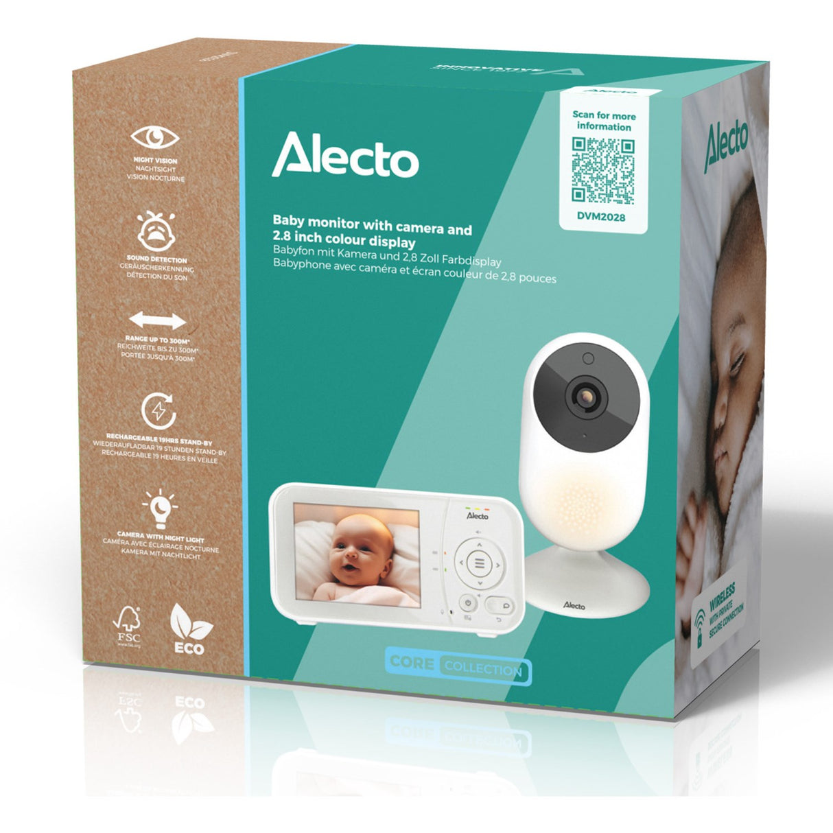 Alecto Video Baby Monitor With 2.8 Inch Color Display