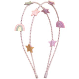 Mimi & Lula Double Headband - Rainbow & Star Dreamland