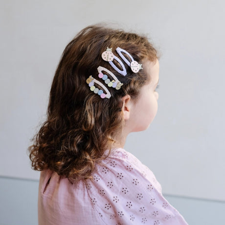 Mimi & Lula 4 Hair Clips - Ladybird & Caterpillar Spring Magic