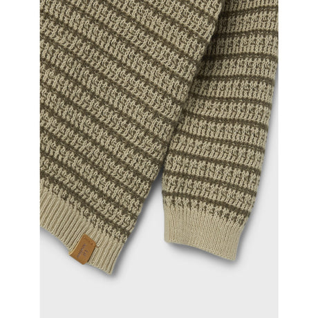 Lil'Atelier Moss Gray Barker Knit Polo