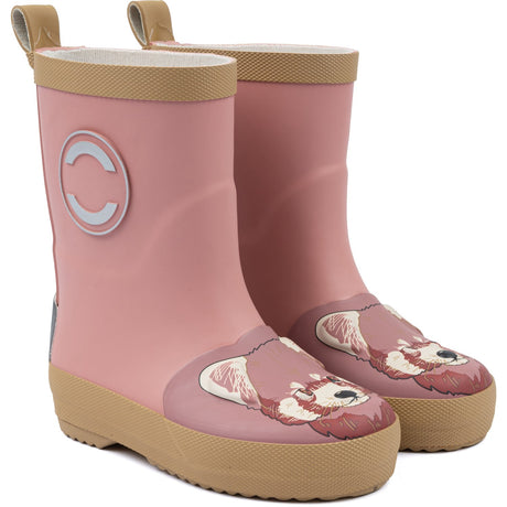 Mikk-Line Ash Rose Red Panda 3D Wellies