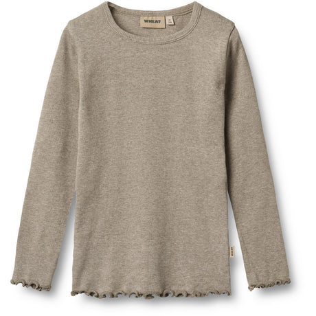 Wheat Gravel Melange Blouse Ida