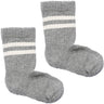 Gobabygo Grey Melange Non-Slip Sport Socks