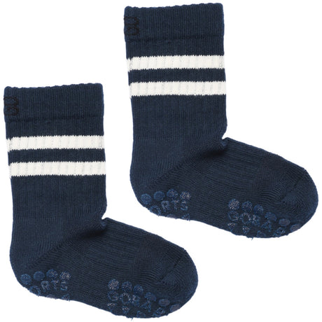Gobabygo Navy Blue Non-Slip Sport Socks