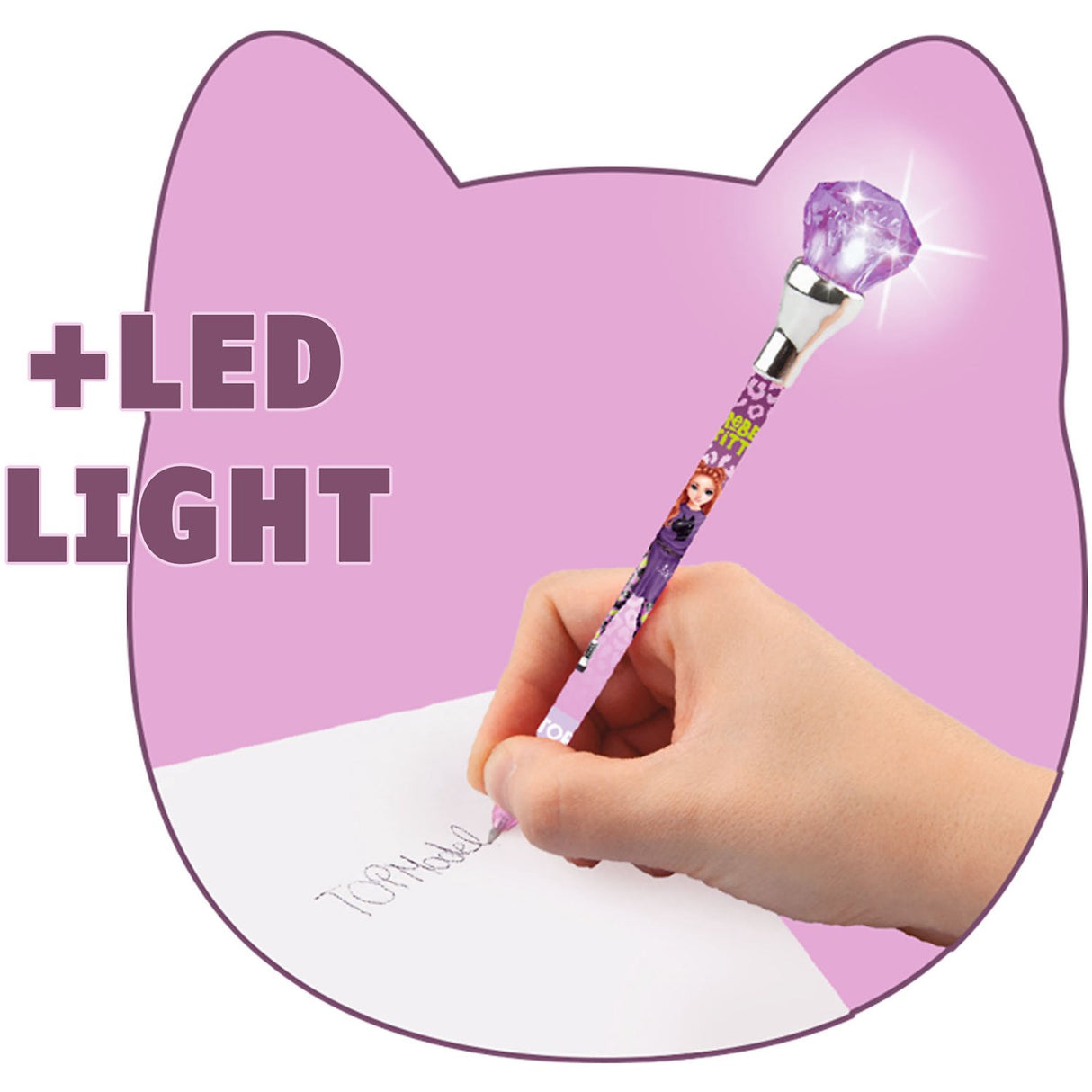 TOPModel Rebel Kitty Ballpen With Light Pink