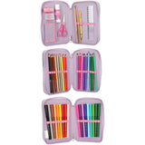 Ylvi Triple Pencil Case With Appliquéd Wing