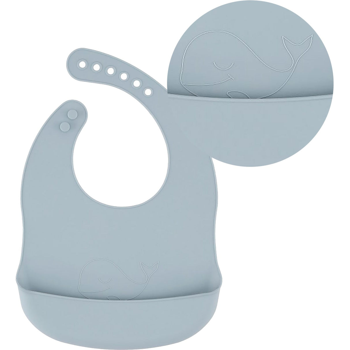 By Lille Vilde Sky Bibs - Whale 1pcs
