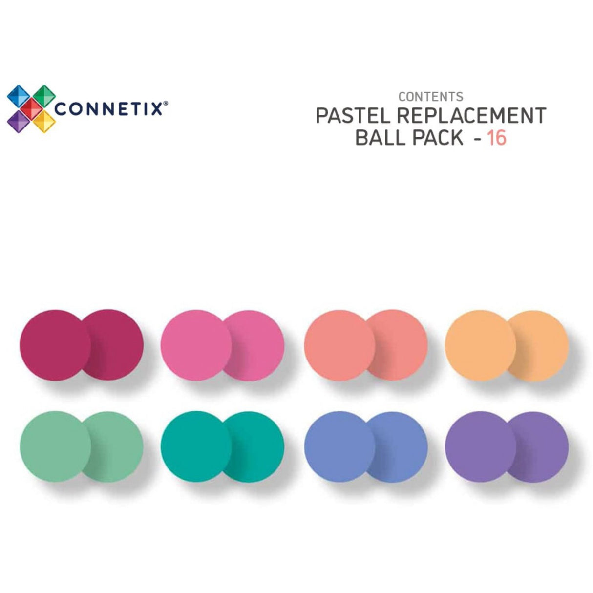 Connetix Pastel Ball Pack 16 Pieces