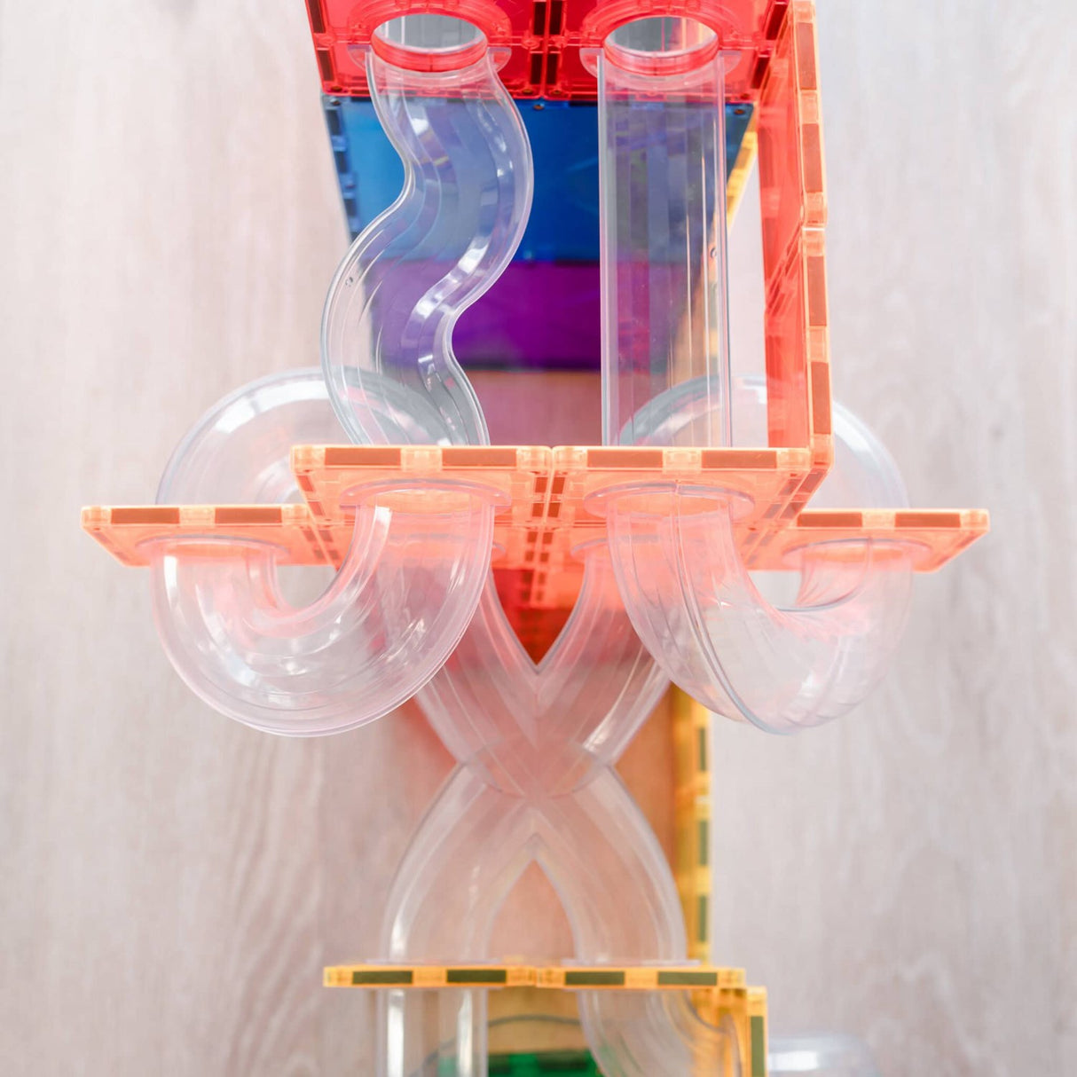 Connetix Rainbow Ball Run Expansion Pack 66 Pieces