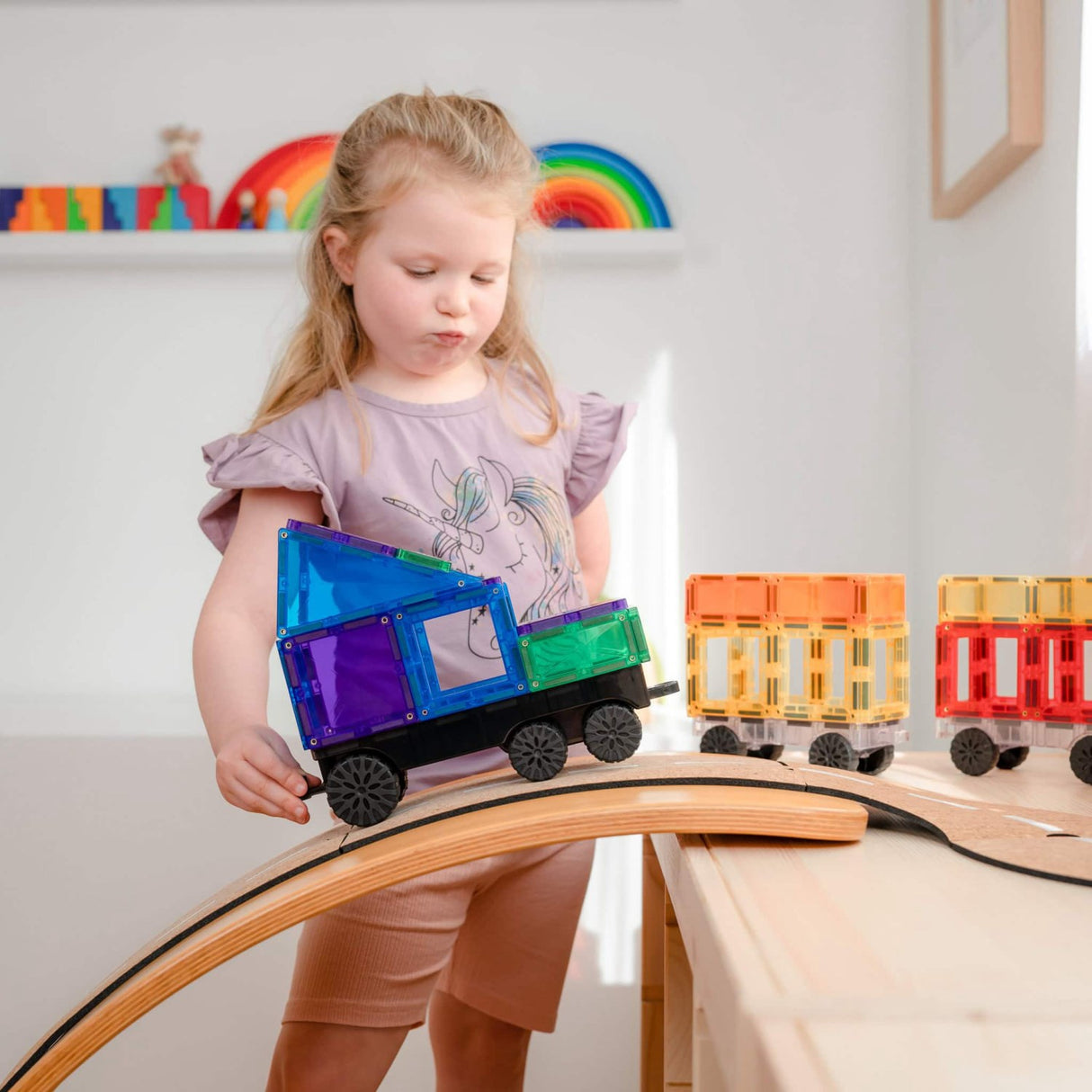 Connetix Rainbow Transport Pack 50 Pieces