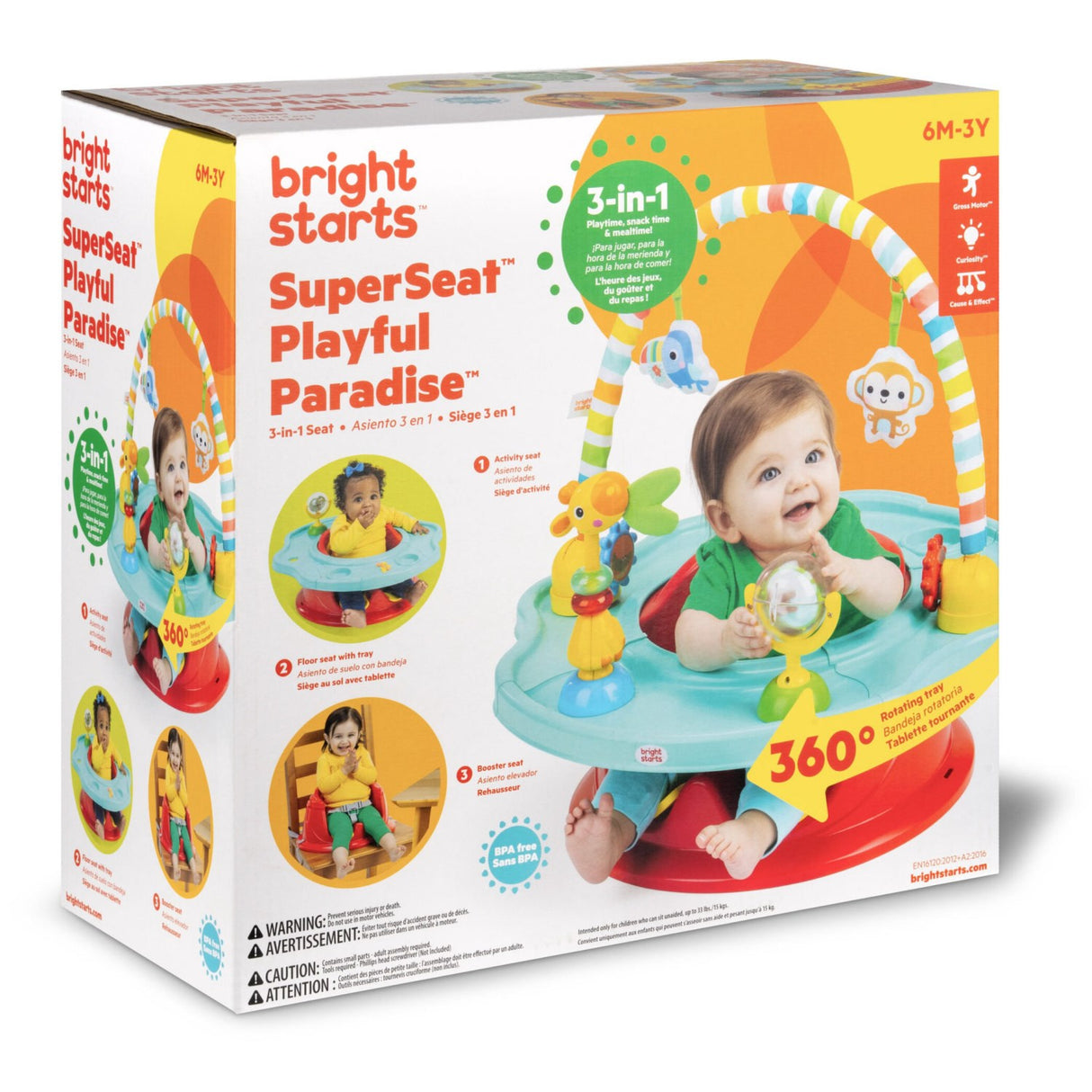 Bright Starts Superseat® Playful Paradise™ 3-In-1 Seat