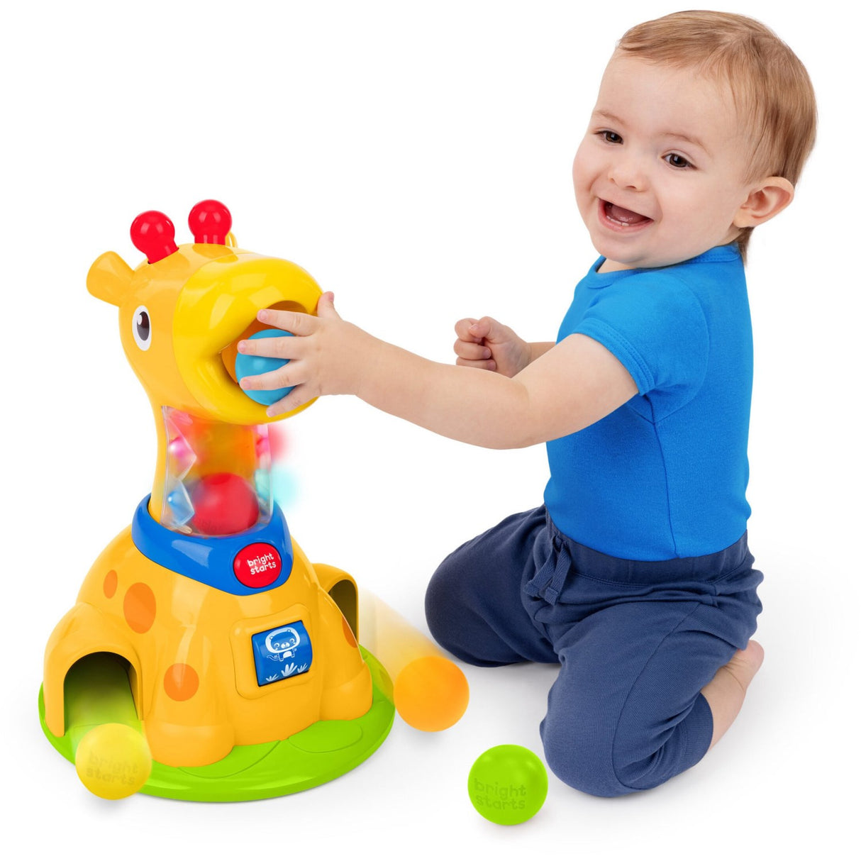 Bright Starts Spinnin’ Spots Giraffe™ Ball Play Toy