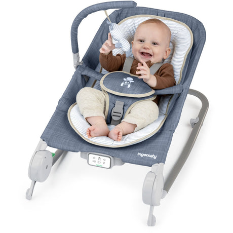 Ingenuity Chambray Happy Belly™ Rock-To-Bounce Massage Seat