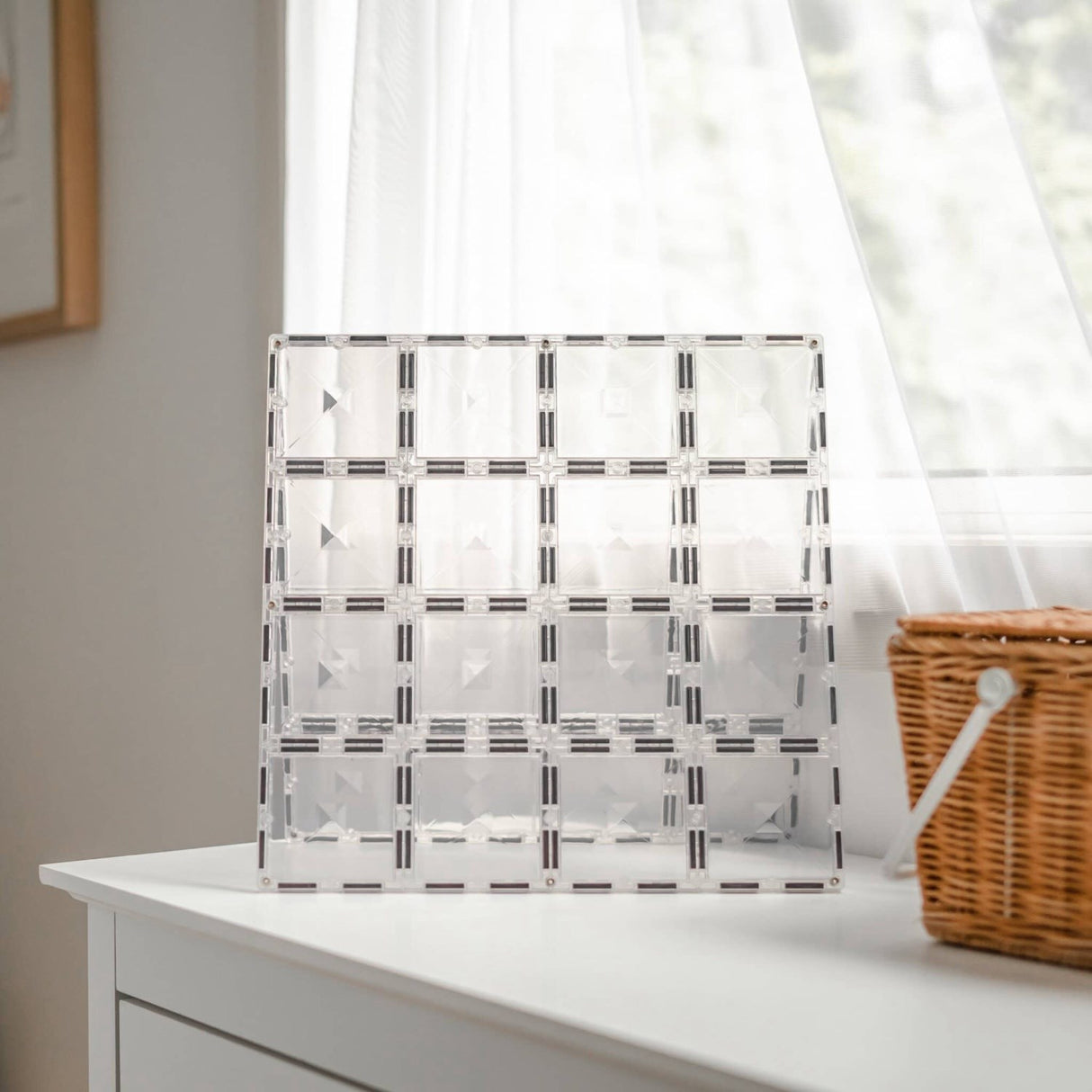 Connetix Clear Base Plate Pack 2 Pieces