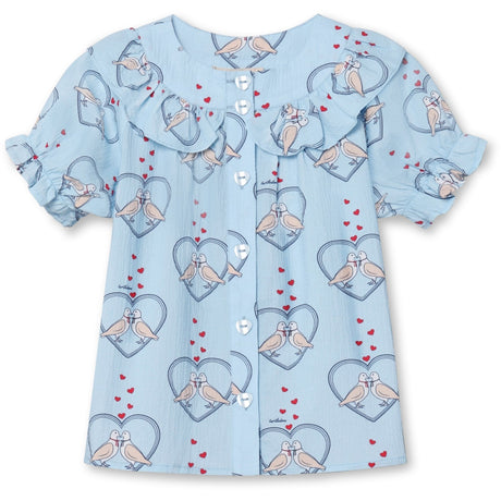 Fliink Dream Blue Aop Colombe Ss Blouse