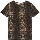 The New Oxford Tan AOP Ellen Rib T-Shirt