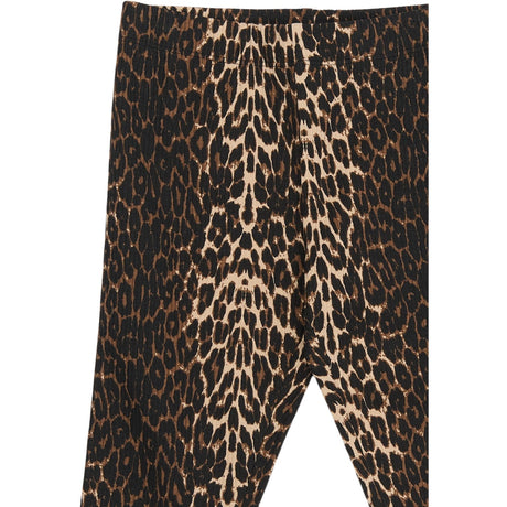 The New Oxford Tan AOP Ellen Rib Leggings