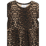 THE NEW Siblings Oxford Tan AOP Ellie Rib Dress