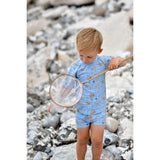 Mikk-Line Faded Denim AOP UV Shirt Recycled