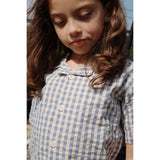 Konges Sløjd Captains Blue Check Kim Ss Shirt Gots