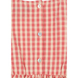 Konges Sløjd Flamingo Plume Check Kim Frill Dress Gots