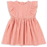 Konges Sløjd Flamingo Plume Check Kim Frill Dress Gots