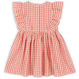 Konges Sløjd Flamingo Plume Check Kim Frill Dress Gots