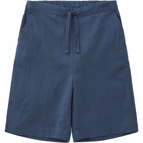 COPENHAGEN COLORS Navy Poplin Shorts W. Drawstring