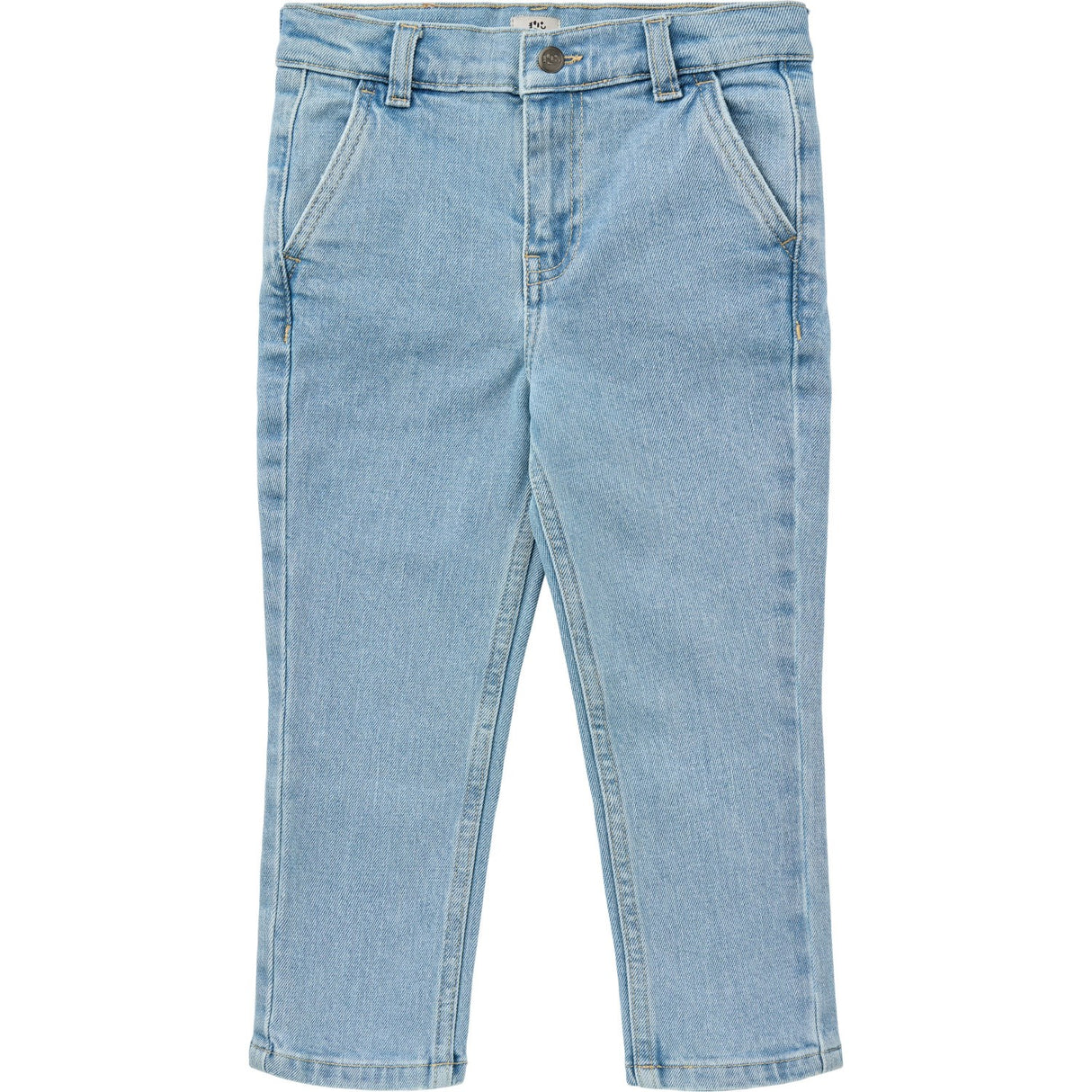 COPENHAGEN COLORS Lt. Blue Washed Organic Denim Chinos Pants - Slim Fit