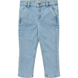 COPENHAGEN COLORS Lt. Blue Washed Organic Denim Chinos Pants - Slim Fit