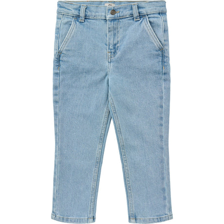 COPENHAGEN COLORS Lt. Blue Washed Organic Denim Chinos Pants - Slim Fit