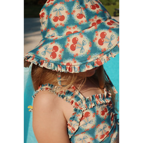 Konges Sløjd Cherry Bow Blue Maya Swim Hat Grs