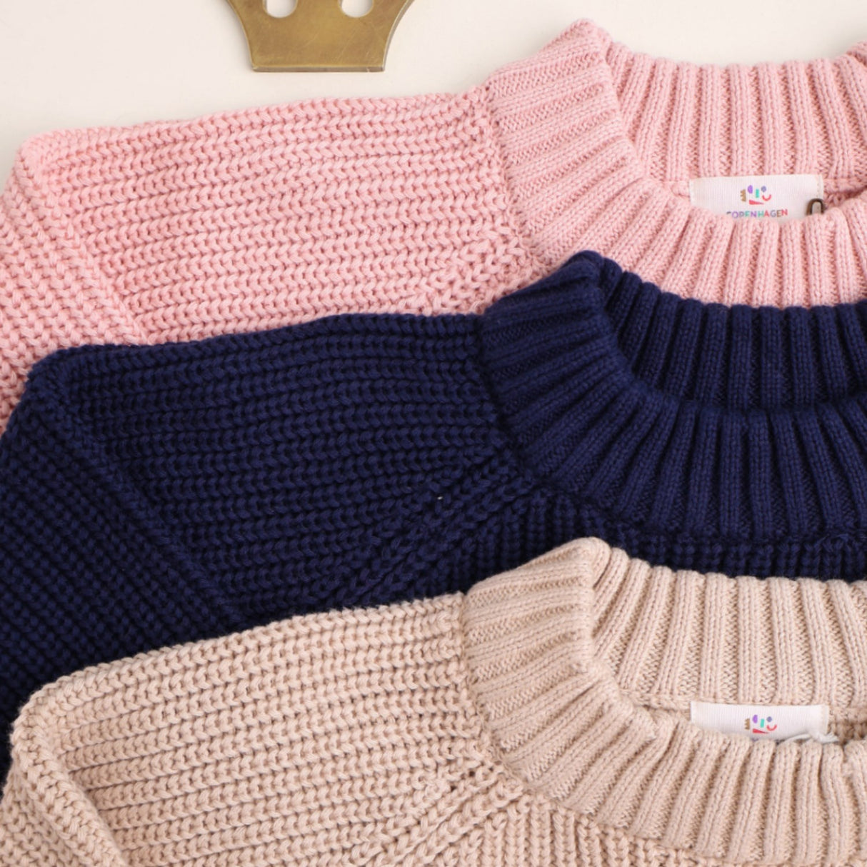 COPENHAGEN COLORS Ballerina Knitted Classic Rib Blouse