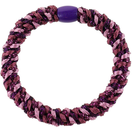 Bow's by Stær Braided Hair Elastic - Multi Bordeaux/Rose Glitter 6-pack