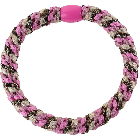 Bow's by Stær Braided Hair Elastic - Multi Pink/Brown/Sand Glitter 6-pack