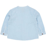 Copenhagen Colors Sky Blue W Cream Stripe Seersucker Shirt
