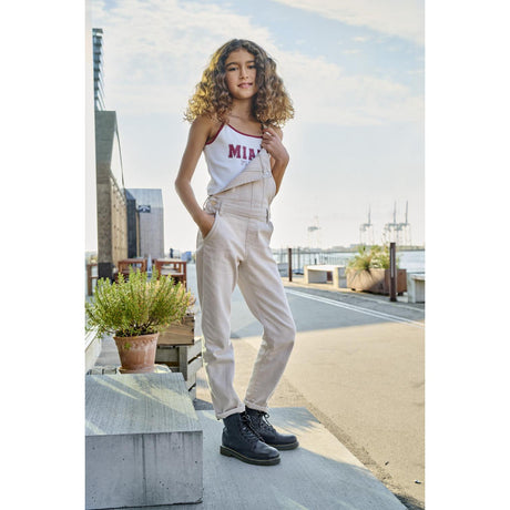 kids ONLY Bright White Ruby Wine Miami Vikka Rib Print Top