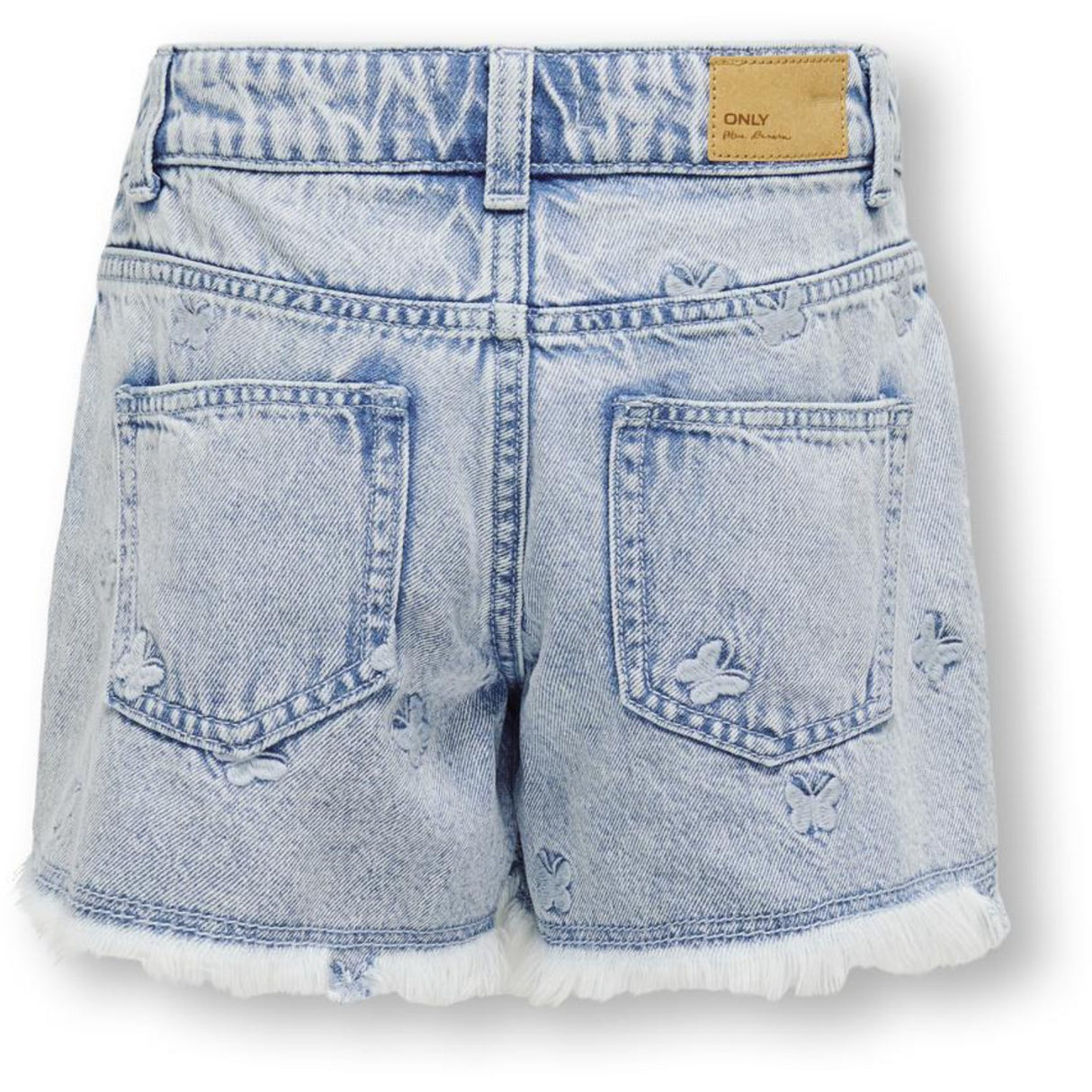 kids ONLY Light Blue Denim Butterfly Robyn Butterfly Shorts Denim
