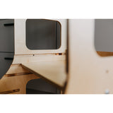 Duck Woodworks Adjustable Kitchen Tower Natural