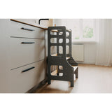 Duck Woodworks Adjustable Kitchen Tower Grey