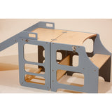 Duck Woodworks Foldable Kitchen Tower w. Slide Grey