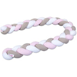babybay® White/Beige/Rosé Nest Snake Jersey Braided 280 Cm
