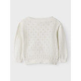 Lil'Atelier Coconut Milk Gliva Ivo Knit Cardigan