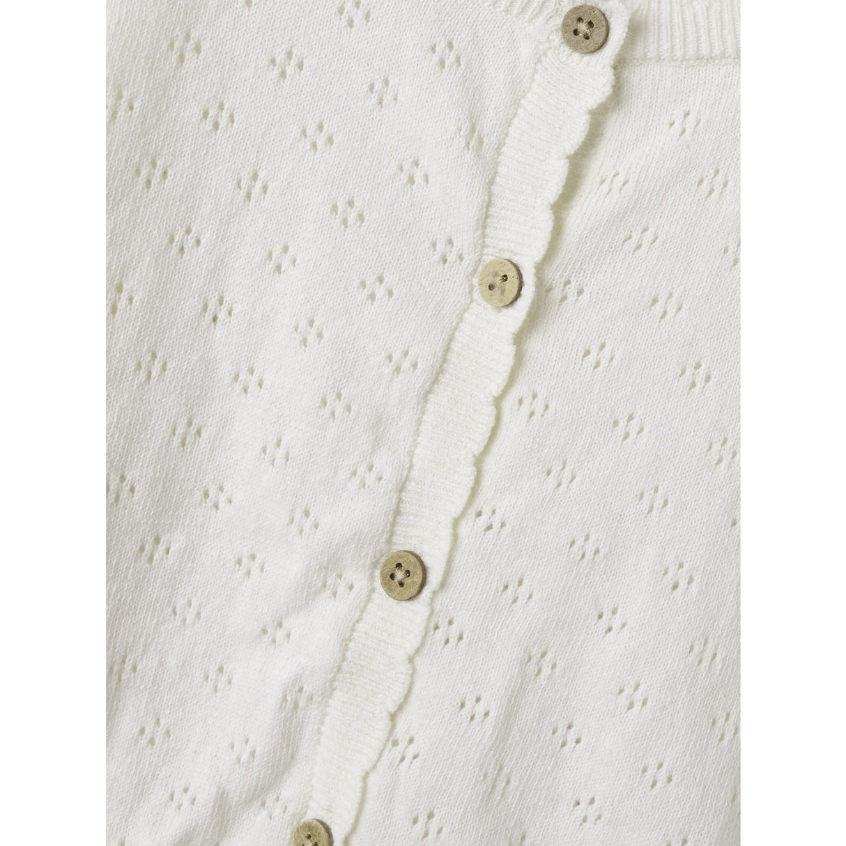 Lil'Atelier Coconut Milk Gliva Ivo Knit Cardigan