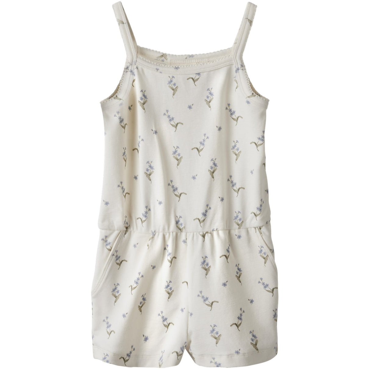 Lil'Atelier Coconut Milk Forget Me Not Gayo Sak Strap Suit