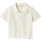 Lil'Atelier Coconut Milk Glivo Knit Polo