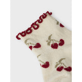 Lil'Atelier Turtledove Cherry Darlene Socks