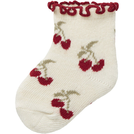 Lil'Atelier Turtledove Cherry Darlene Socks