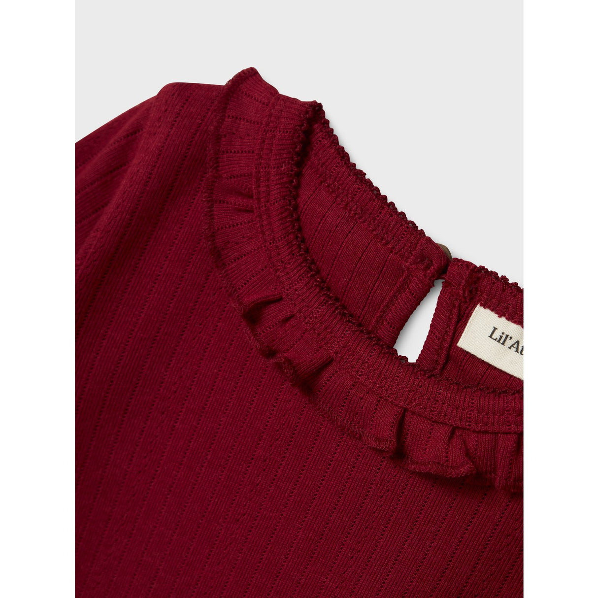 Lil'Atelier Red Dahlia Rachel Nim Slim Blouse