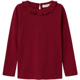 Lil'Atelier Red Dahlia Rachel Nim Slim Blouse